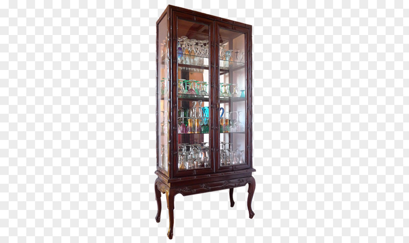 Chinese Style Cabinet Display Case Antique PNG