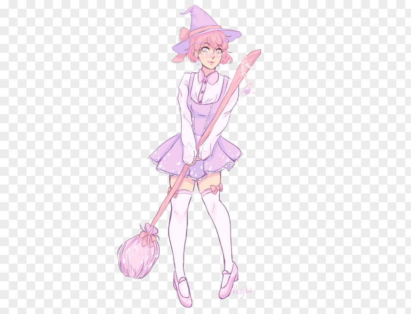 Fairy Pink M Costume Sketch PNG