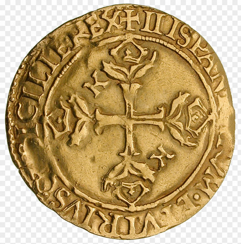 Lakshmi Gold Coin Holy Roman Empire Silver PNG