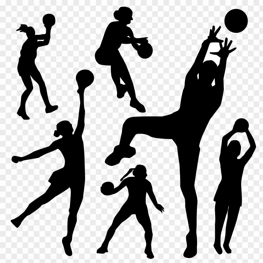 Netball Photos Silhouette Clip Art PNG