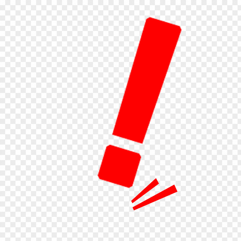 Red Exclamation Point Mark PNG