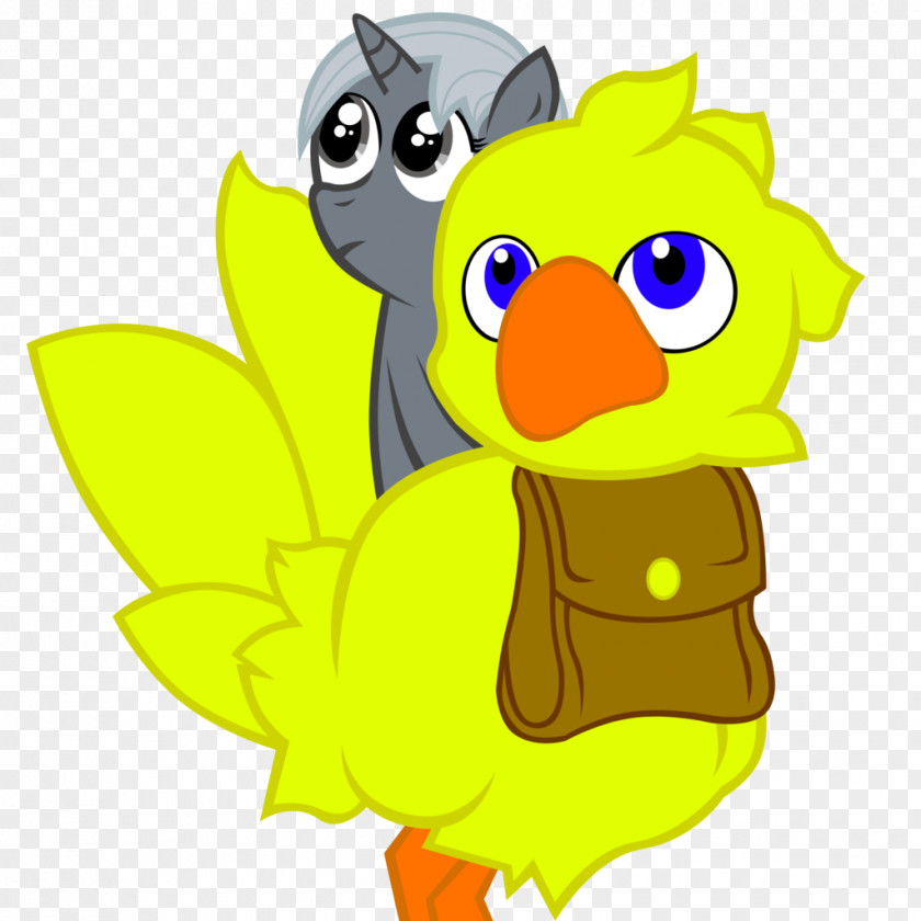 Chocobo Vector Duck Chicken Bird Cygnini Vertebrate PNG