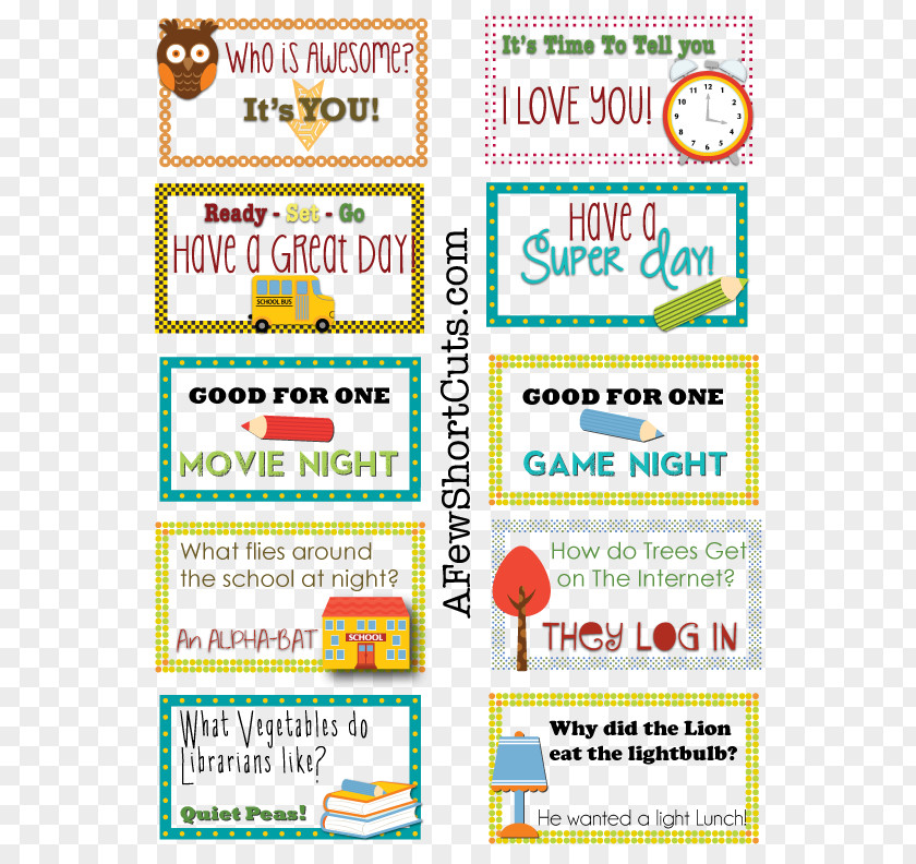 Lunch Postcard Lunchbox Food Box Notes For Boys PNG
