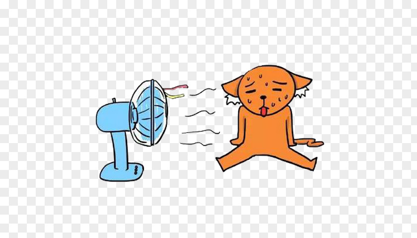 Yellow Puppy Weather Sticker Three Furnaces Heat Wave Atmospheric Temperature PNG