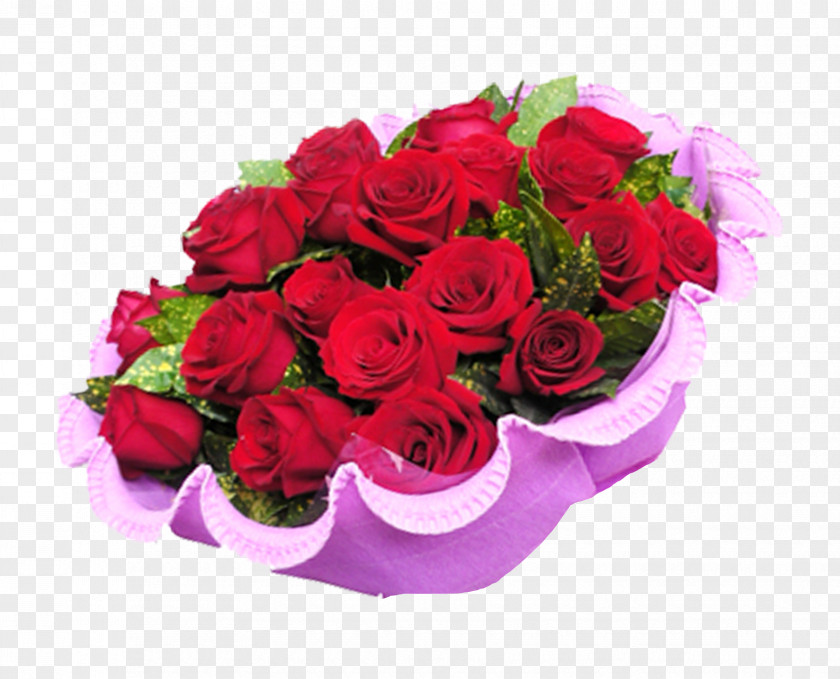 Bouquet Of Red Roses Garden Beach Rose Valentines Day Flower PNG