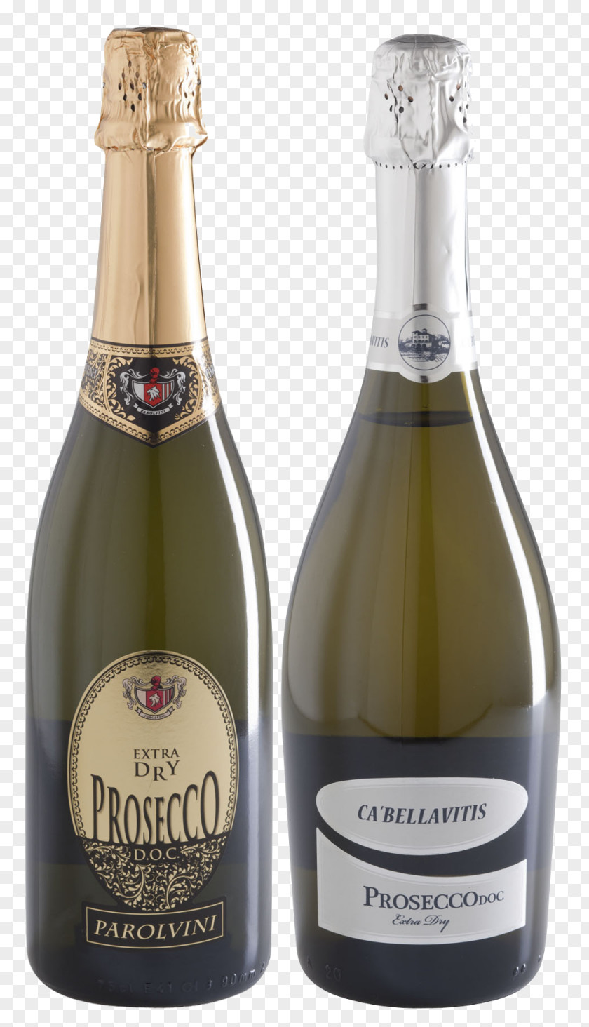 Champagne Prosecco Wine Glass Bottle PNG