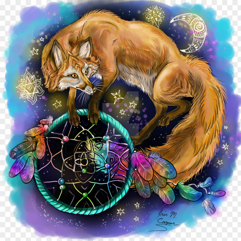 Dreamcatcher Art Drawing Fox Animal PNG