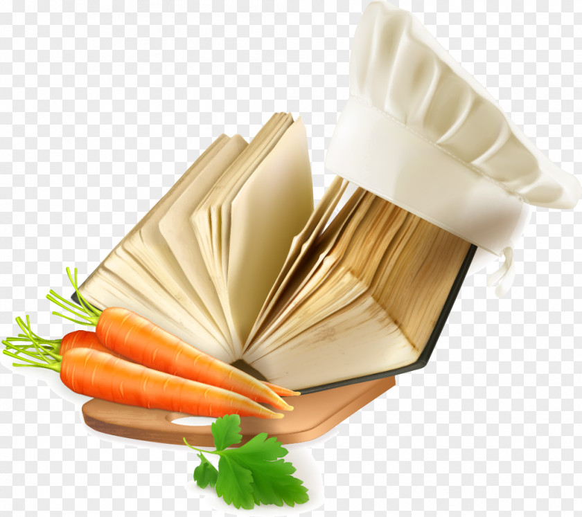 Vector Recipes And Hand-painted Hat Cooking Vegetable Food Illustration PNG