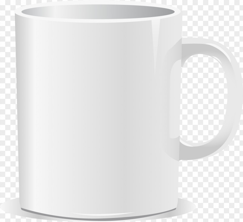 Vector White Mug Coffee Cup Euclidean Icon PNG