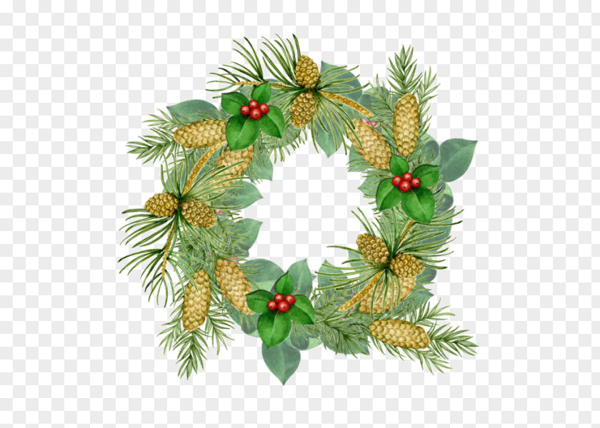 Cartoon Green Wheat Wreath Decoration Christmas Ornament PNG