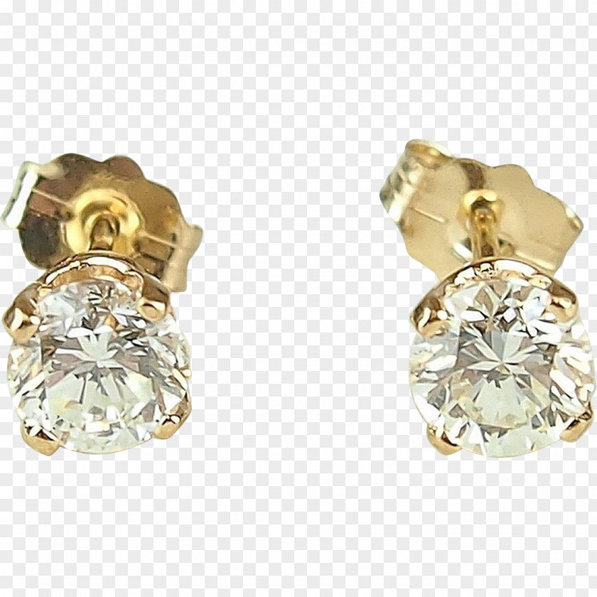 Diamond Stud Earrings Earring Jewellery Gold Estate Jewelry PNG