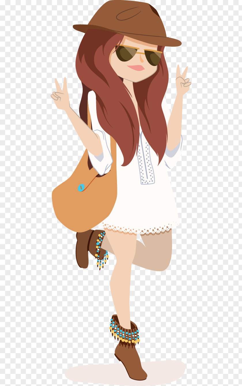 Female Model Drawing Dress Euclidean Vector Fashion Illustration PNG