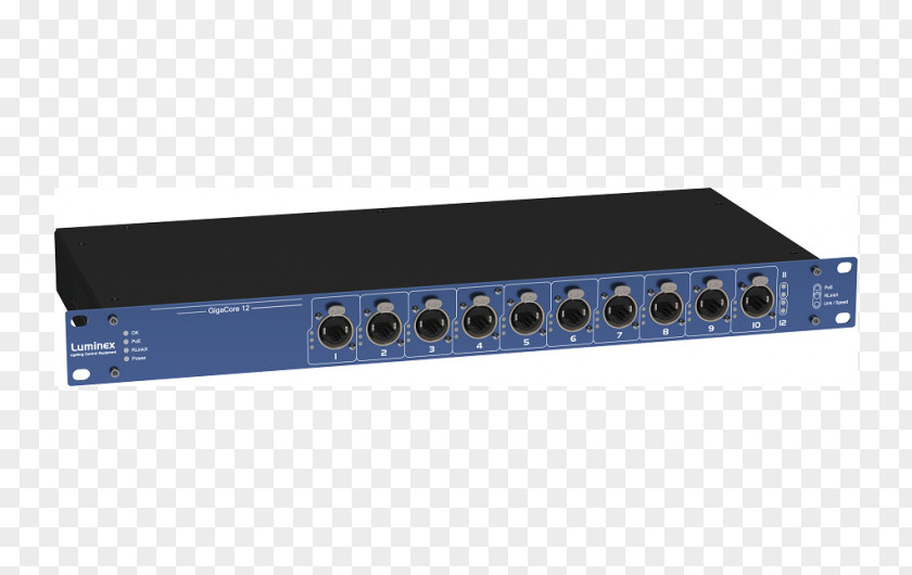 Stage Podium Power Over Ethernet EtherCON Gigabit Small Form-factor Pluggable Transceiver Hub PNG