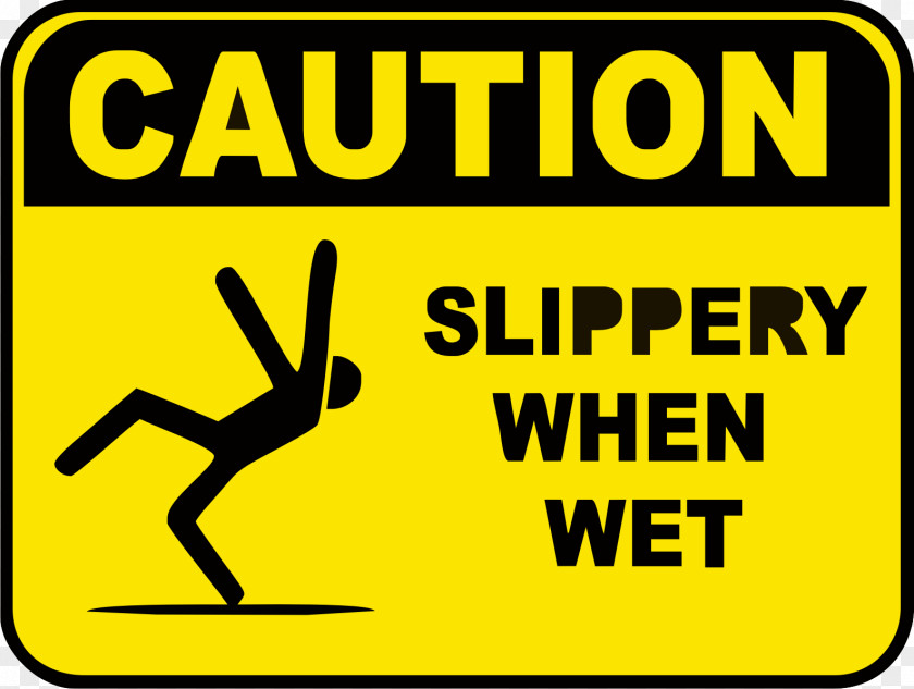 Wet Floor Sign Warning Safety Slippery PNG