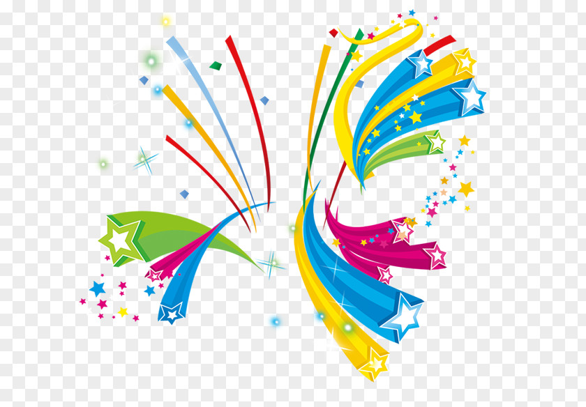 Colorful Explosion Ornament PNG