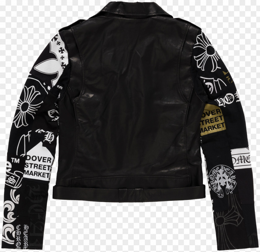 Jacket Leather Dover Street Market Ginza Chrome Hearts PNG