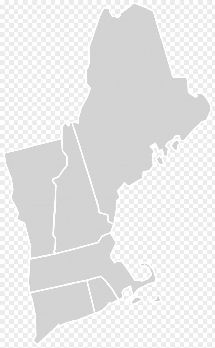 Map New England Blank Region PNG