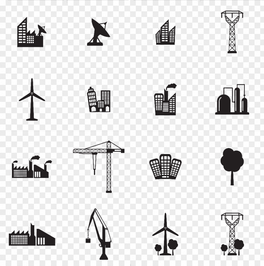 Building Silhouette Architecture Icon PNG