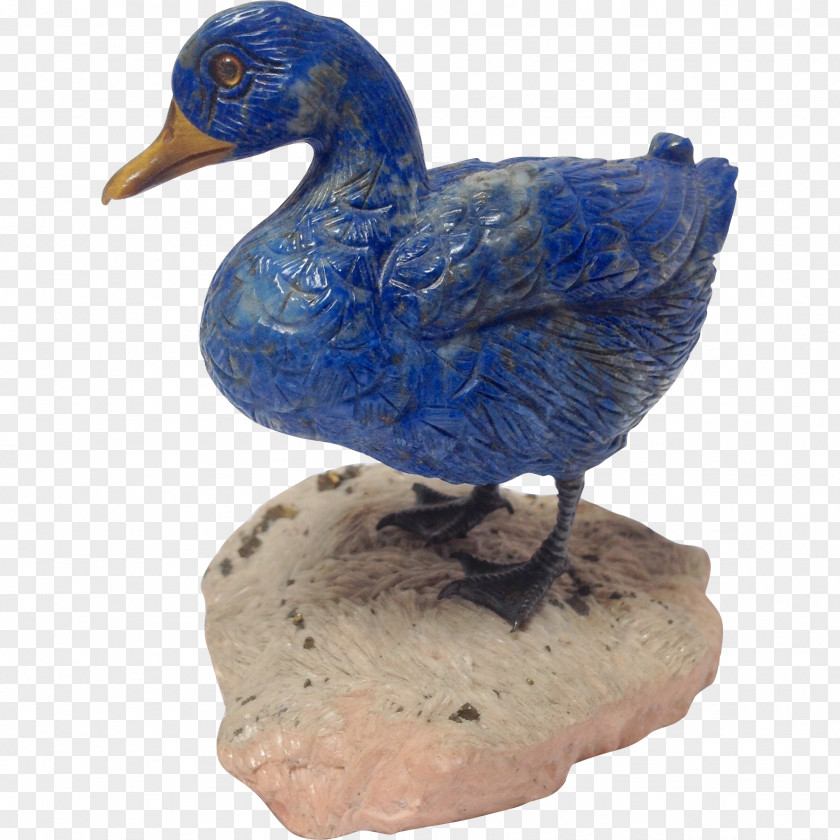 Duck Goose Cobalt Blue Figurine PNG