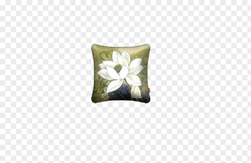 Lotus Pillow Cushion Throw Rectangle PNG