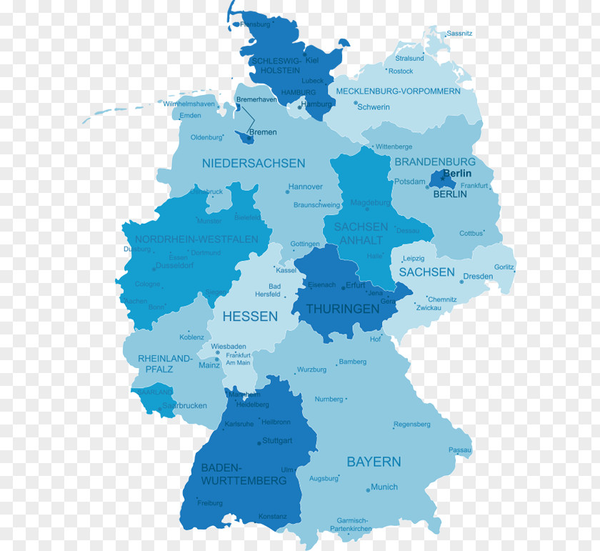 Map States Of Germany World Schleswig-Holstein Topographic PNG