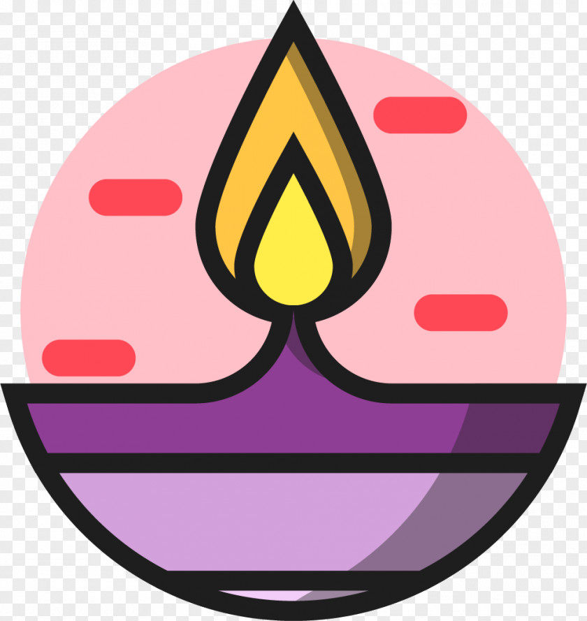 Purple Oil Lamp Light Candle PNG
