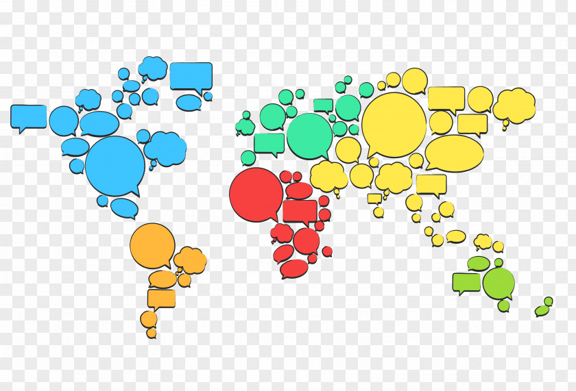 Vector World Map Dialog Globe PNG