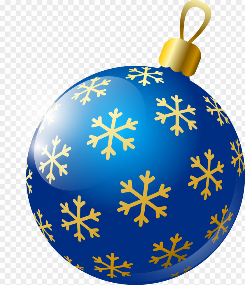 Blue Snowflake Pendant Christmas Ornament Schema Pattern PNG