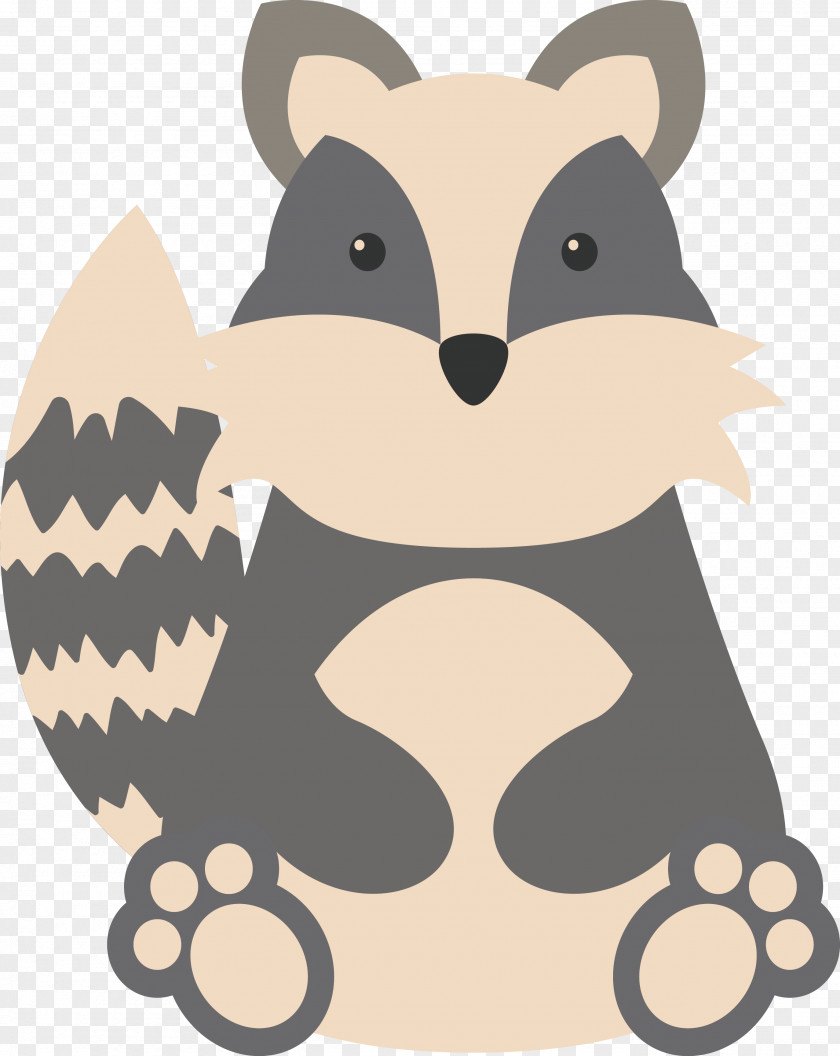 Cartoon Little Raccoon Squirrel Mouse PNG
