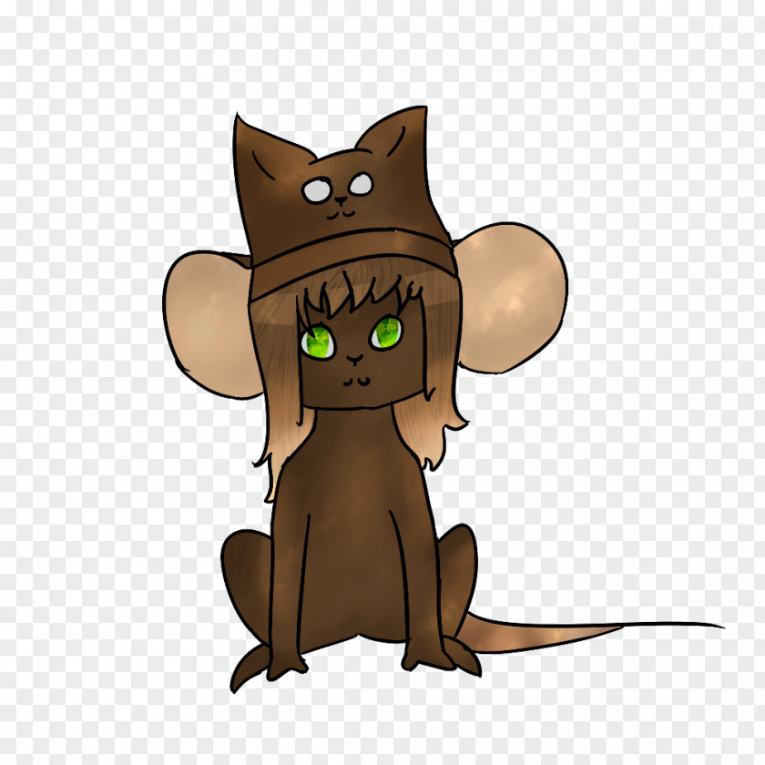 Cat Rodent Cartoon Character PNG