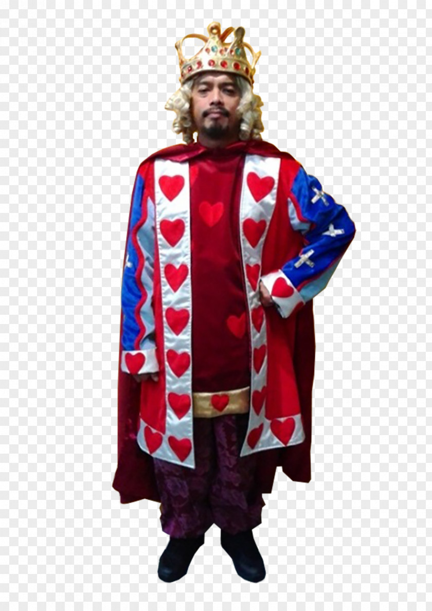 King Of Hearts Robe Costume Design PNG