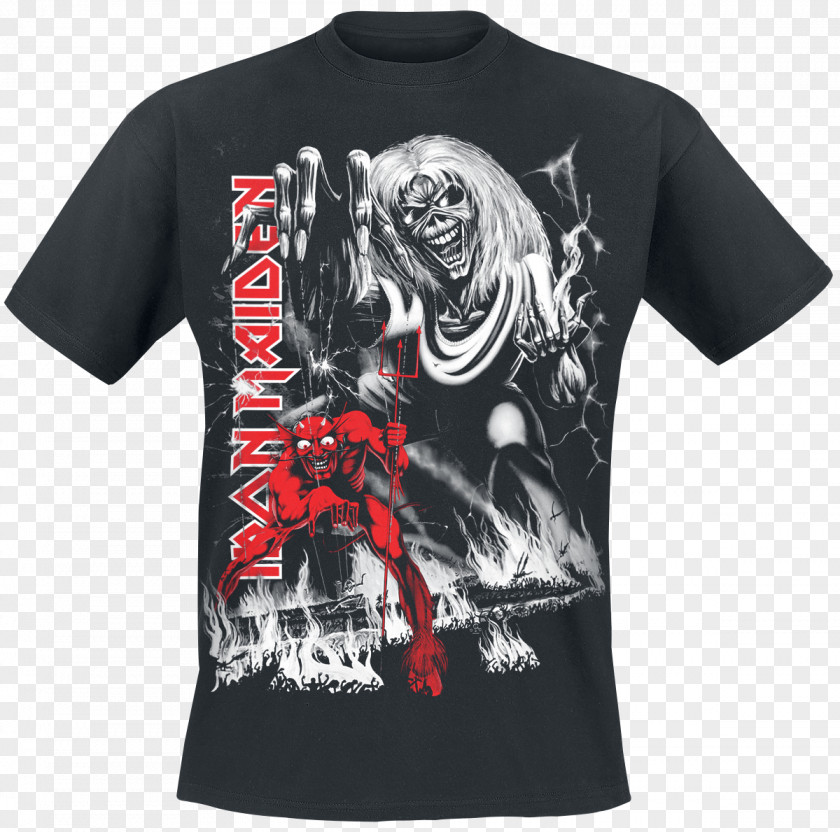 T-shirt The Number Of Beast Iron Maiden Piece Mind Fear Dark PNG