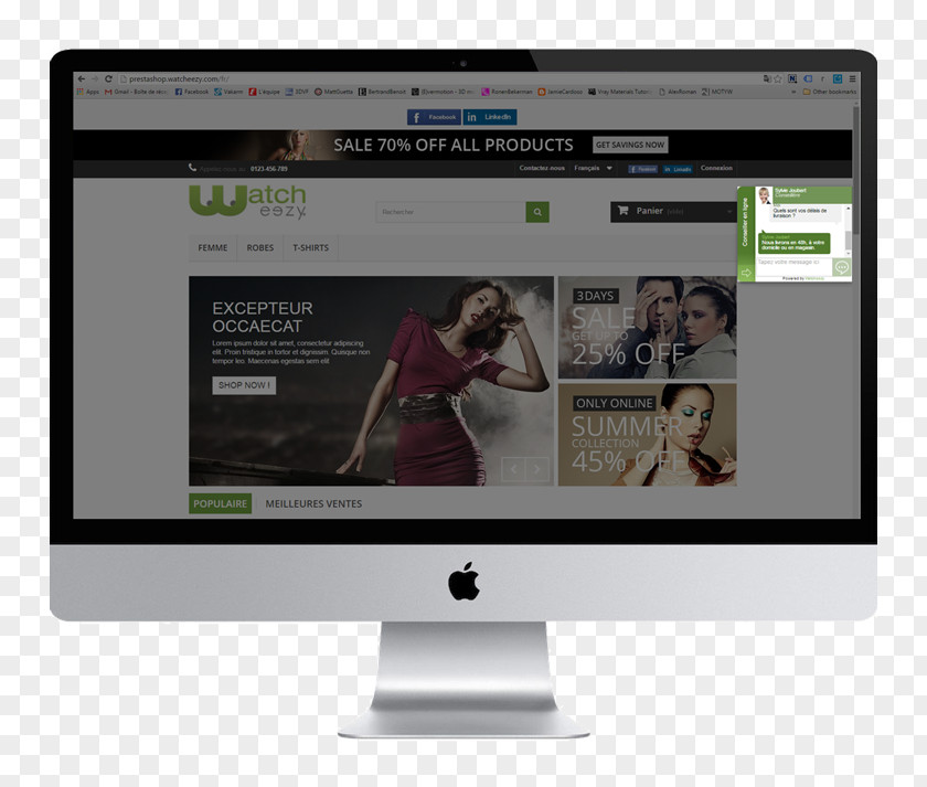 Apple PrestaShop IMac Retina Display Responsive Web Design E-commerce PNG