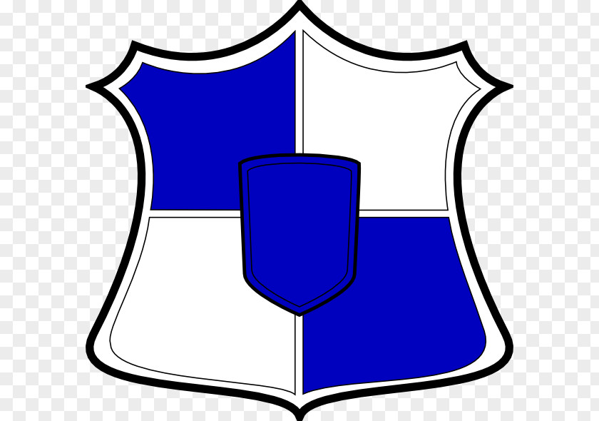 Blue And White Shield Clip Art PNG