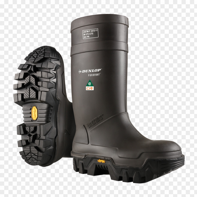 Boot Steel-toe Wellington Vibram Lining PNG