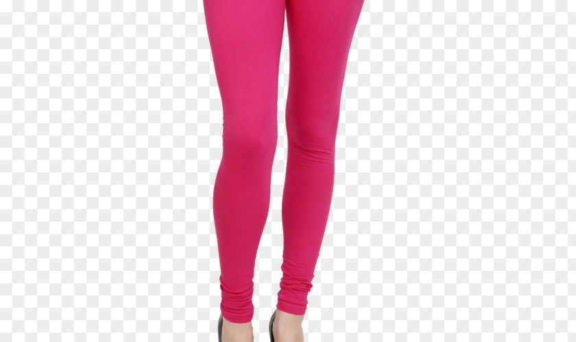 Jeans Leggings Waist Pink M PNG