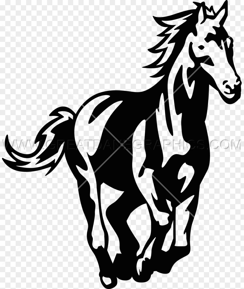 Mustang Pony Printed T-shirt Stallion PNG