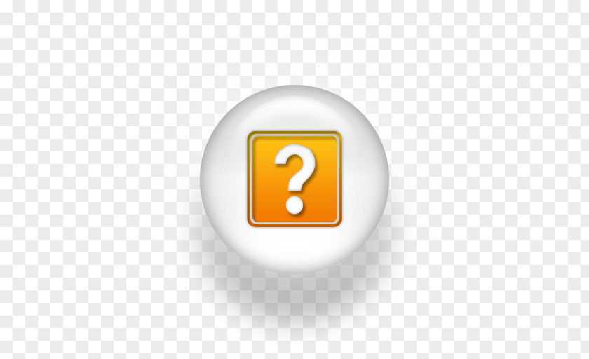 Orange Question Mark Brand Logo Font PNG