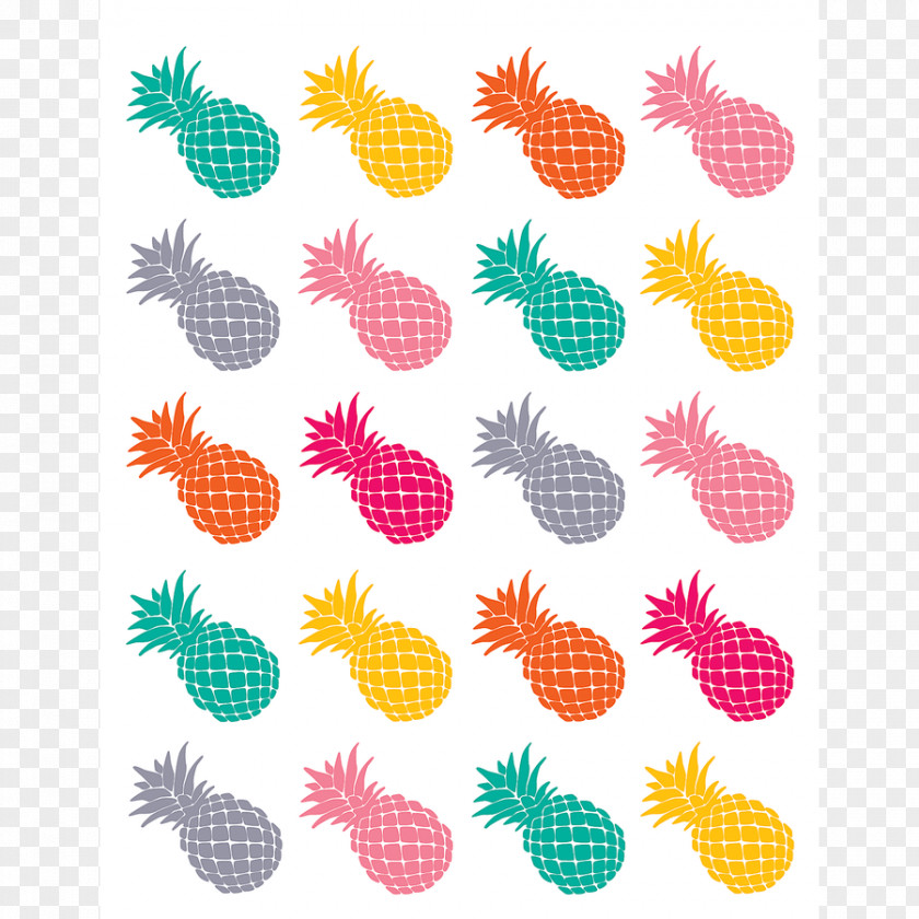 Pineapple Border Sticker ABC Center School Supplies Paper Punch Education PNG