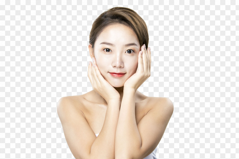 Touch One's Face Cheek Skin Woman PNG