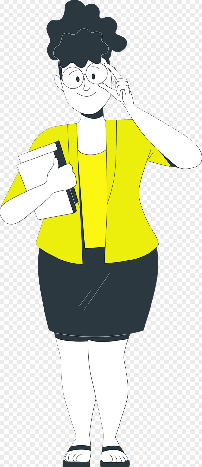 Woman M Headgear Yellow Character Uniform PNG
