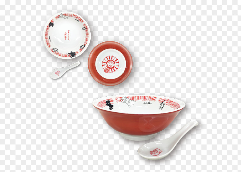 40th Anniversary Bowl Ceramic Donburi Tableware Ramen PNG