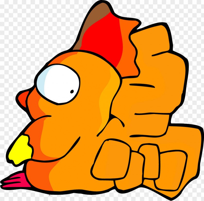 Funny Cartoon Chicken Clip Art PNG