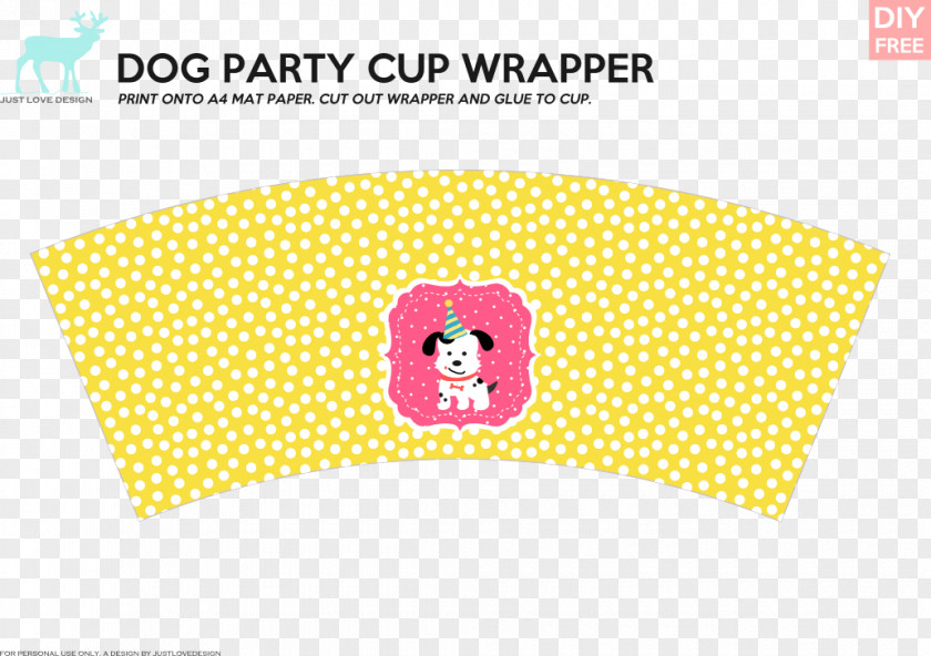 Party Cupcake Favor Dog PNG