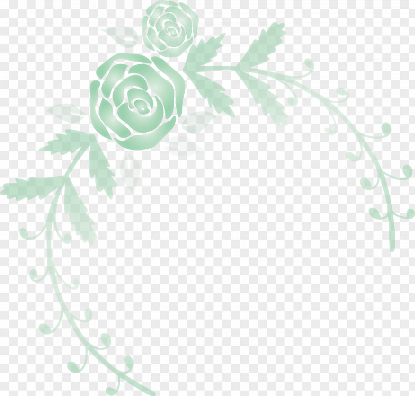 Rose Frame Flower Wedding PNG