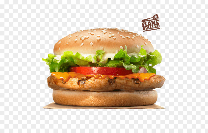 Spicy Burger TenderCrisp King Grilled Chicken Sandwiches Hamburger Whopper PNG