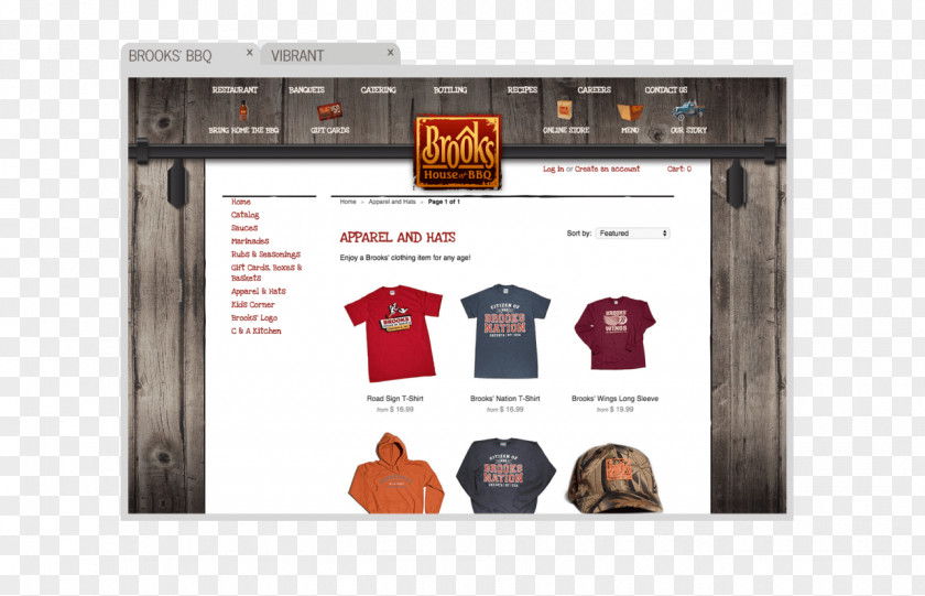Vibrant Brooks' House Of BBQ Oneonta Brand Advertising Agency Business PNG