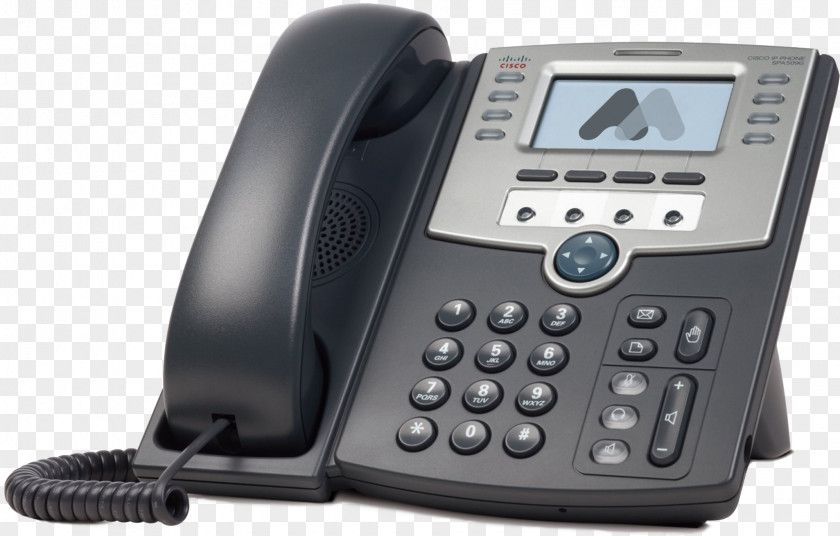 VoIP Phone Cisco SPA 504G Telephone Voice Over IP Session Initiation Protocol PNG