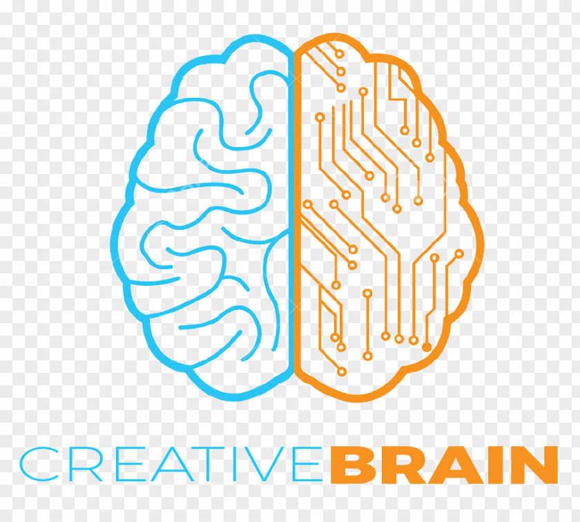 Creative Brain Logo Creativity Technology PNG