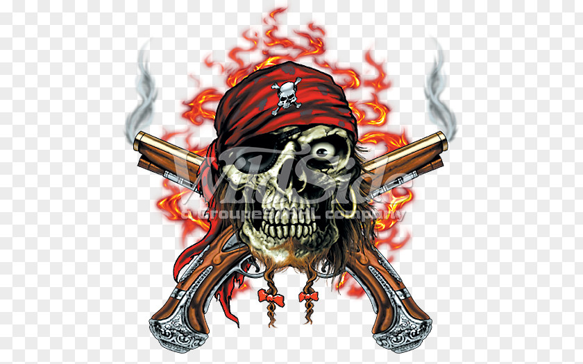 Skull Caribbean T-shirt Horror PNG